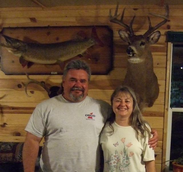 Cheryl & Gary in Ontario Hunting & Fishing Lodge