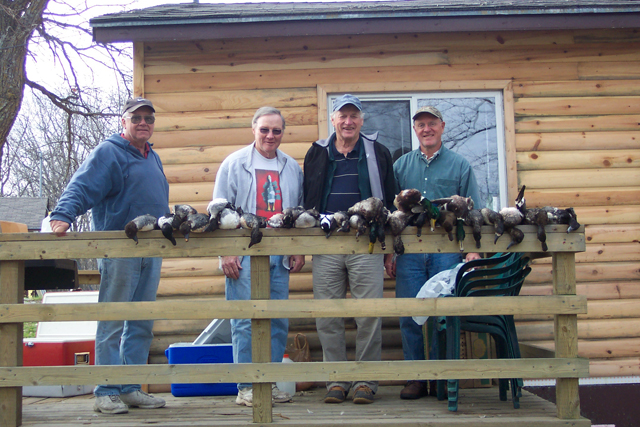 Our annual Duck Hunters are successful again.: Duck hunting is successful every trip out to Harris Hill Resort on Lake of the Woods.